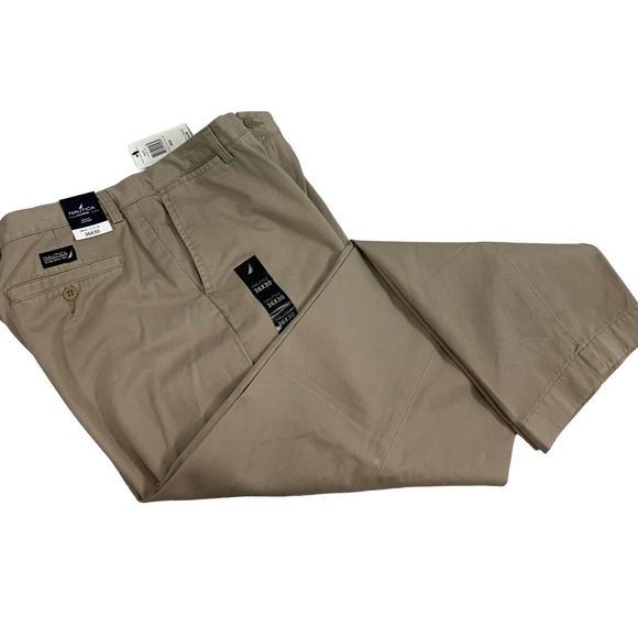 Nautica Other - Nautica Clipper Relaxed Fit Khaki Pants Mens Size 36 x 29.5 Career Slacks NWT